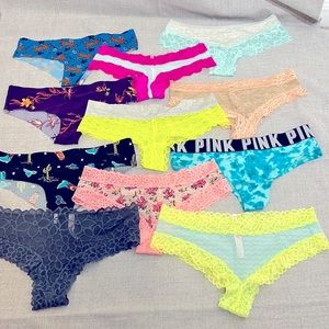 Womens assorted Victoria Secret and Urban Outfitters Cheeky Panties MED